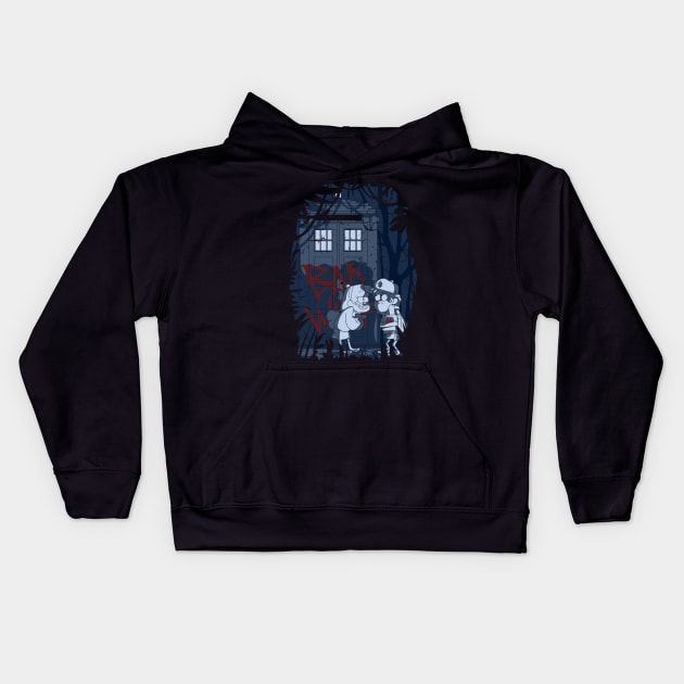 Bad wolf in Gravity Falls Kids Hoodie by GretonzaTeg